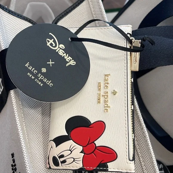 Kate Spade Disney X Kate Spade New York Minnie Small Slim Bifold Wallet
NWT - Picture 9 of 16